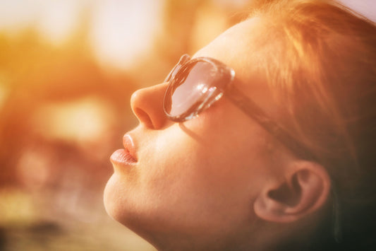 Sun exposure worsening hyperpigmentation and dark spots on facial skin